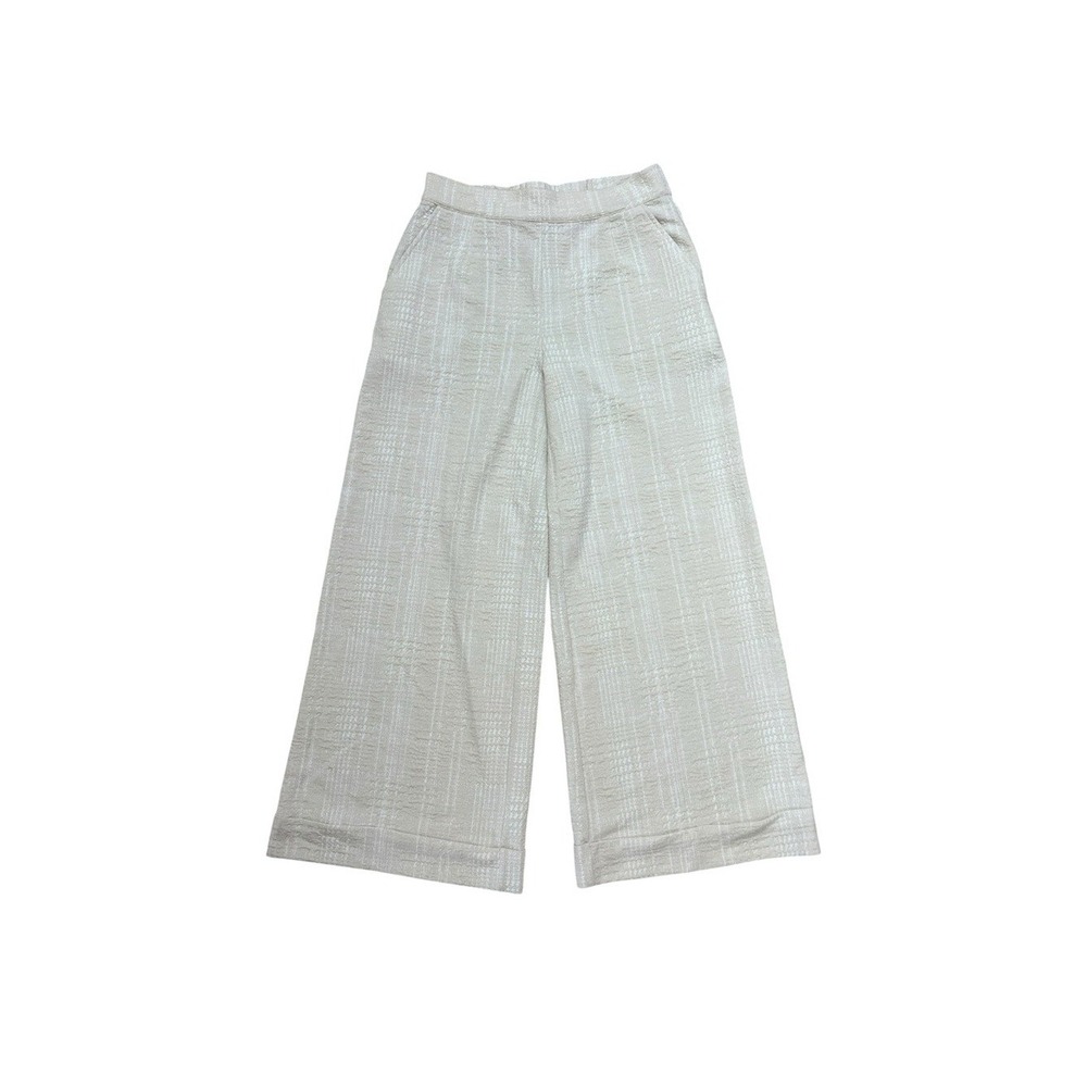 Beautiful‎ by Lawrence Zarian Wide Leg Pants Women Small Cream